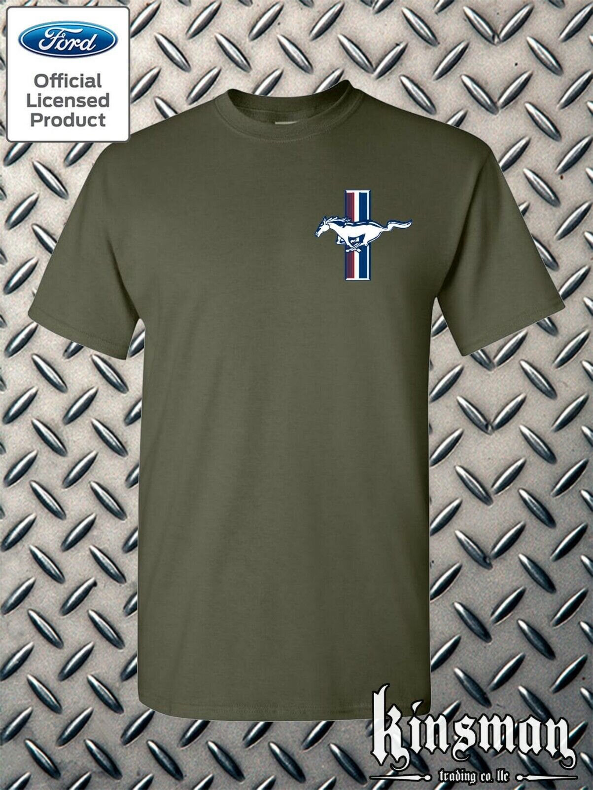 Ford Mustang The Legend Lives Crest T-Shirt - Official Licensed Product