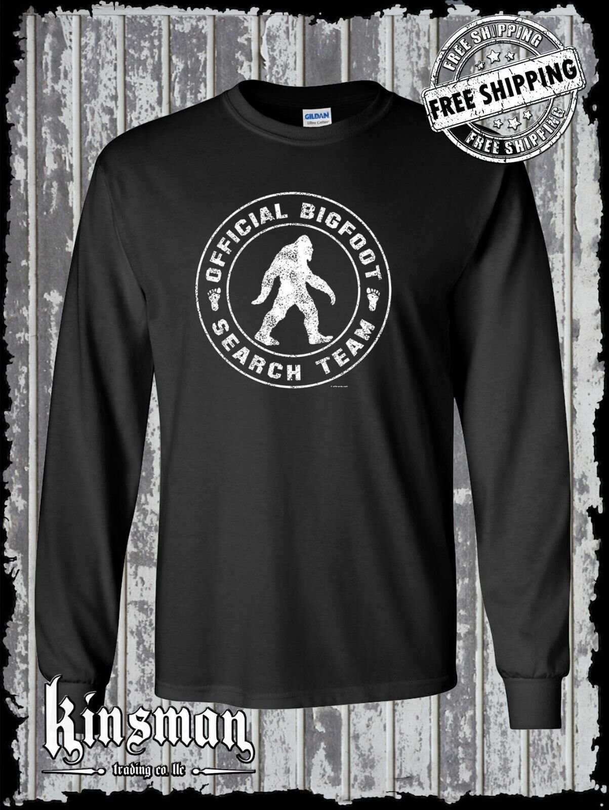 Official Bigfoot Search Team Long Sleeve T-Shirt / Sasquatch Research Rescue
