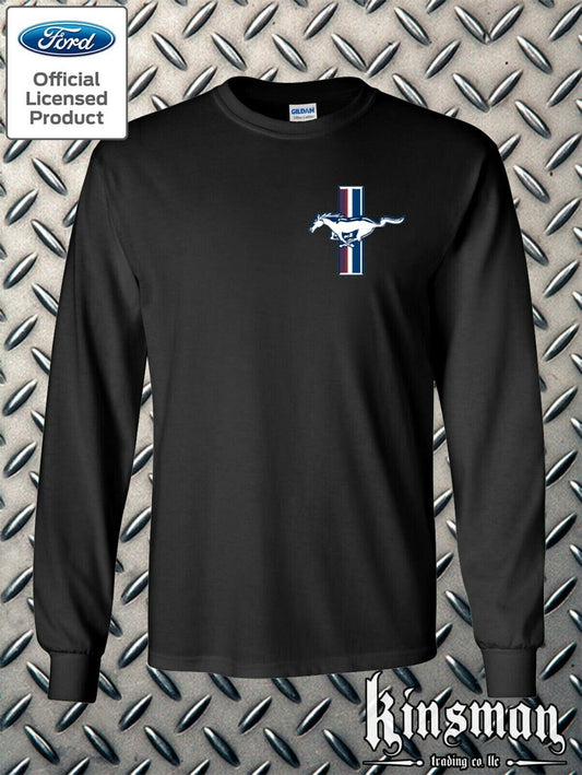 Ford Mustang The Legend Lives Crest Long Sleeve T-Shirt Official Licensed