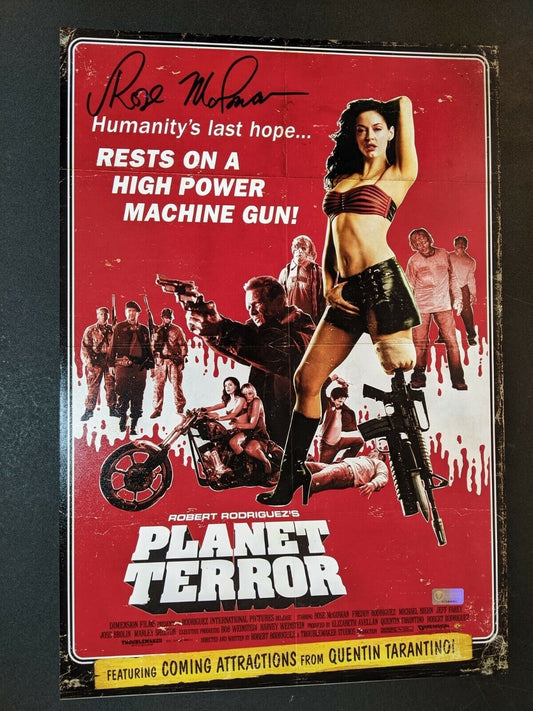 Rose McGowan Signed Planet Terror 11x16 Poster Celebrity Authentics COA