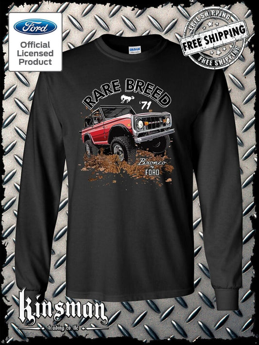 Ford Bronco Rare Breed Long Sleeve T-Shirt - Official Licensed Product