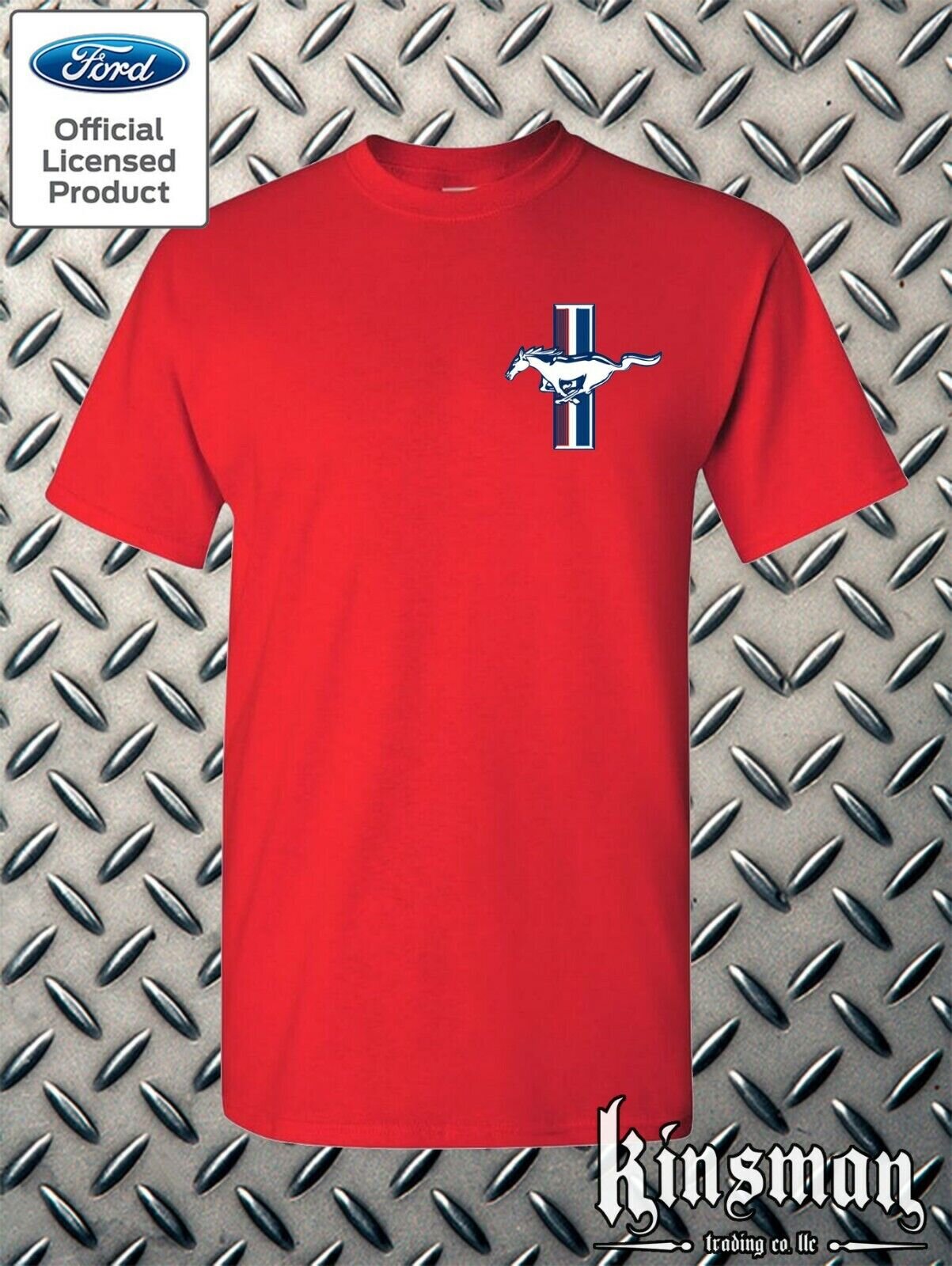 Ford Mustang The Legend Lives Crest T-Shirt - Official Licensed Product