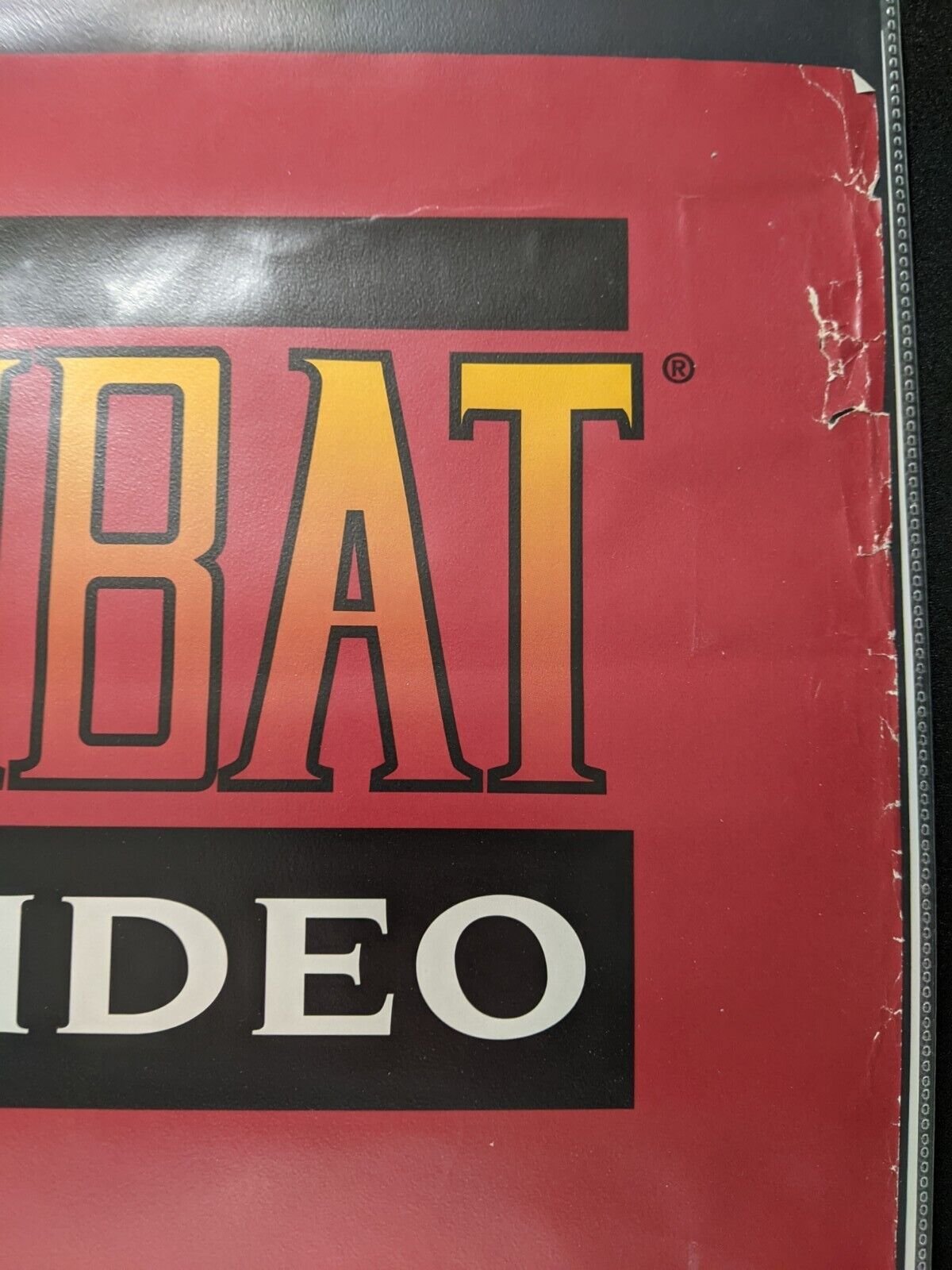 Mortal Kombat Animated Video Original 27x40 One Sheet Poster 90's