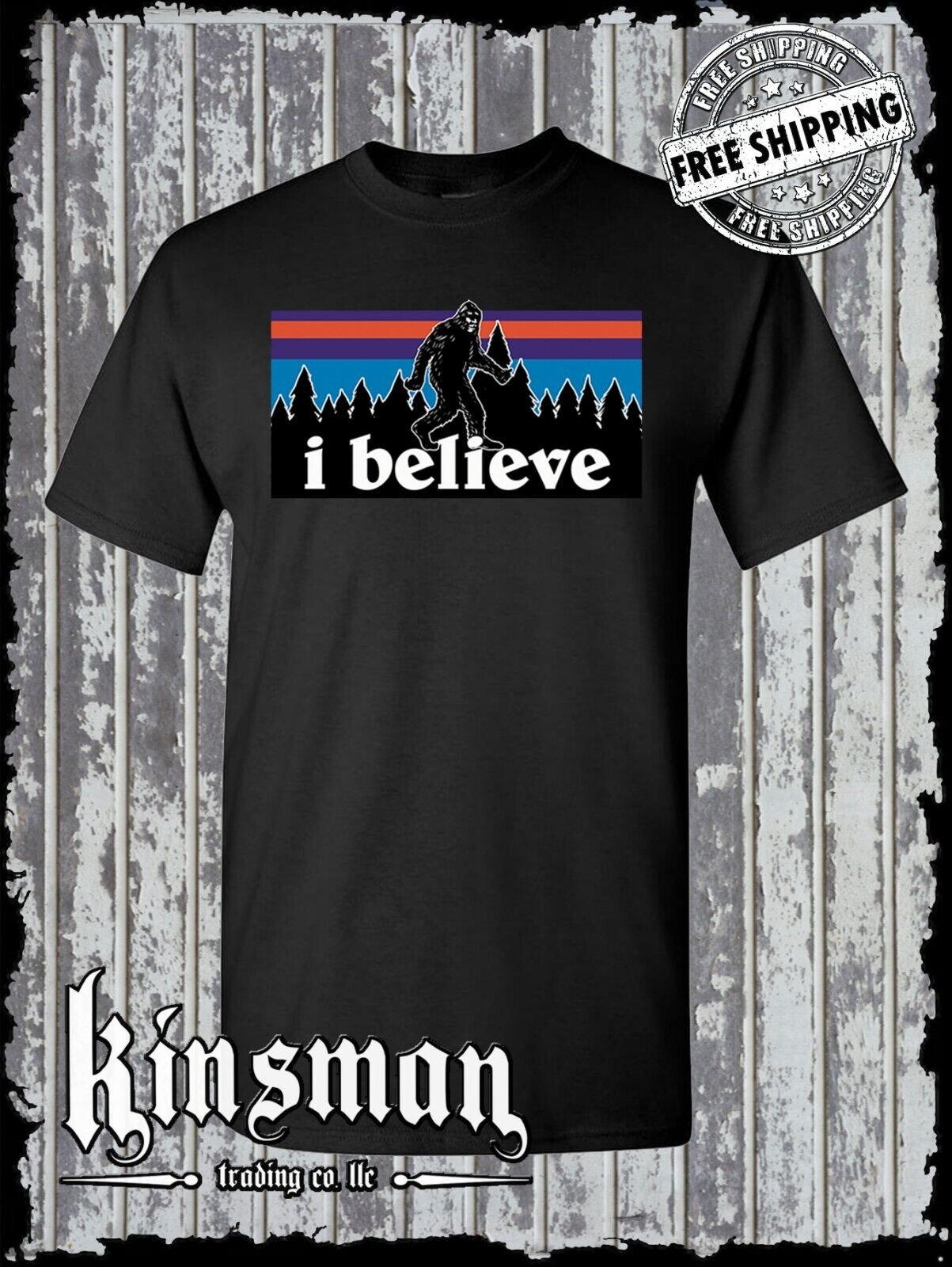 I Believe in Bigfoot T-Shirt - Sasquatch Yeti Big Foot Search