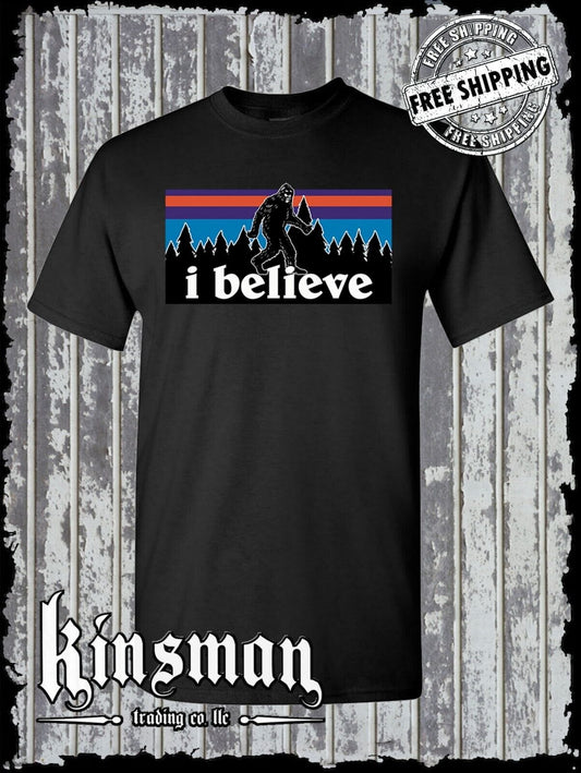 I Believe in Bigfoot T-Shirt - Sasquatch Yeti Big Foot Search