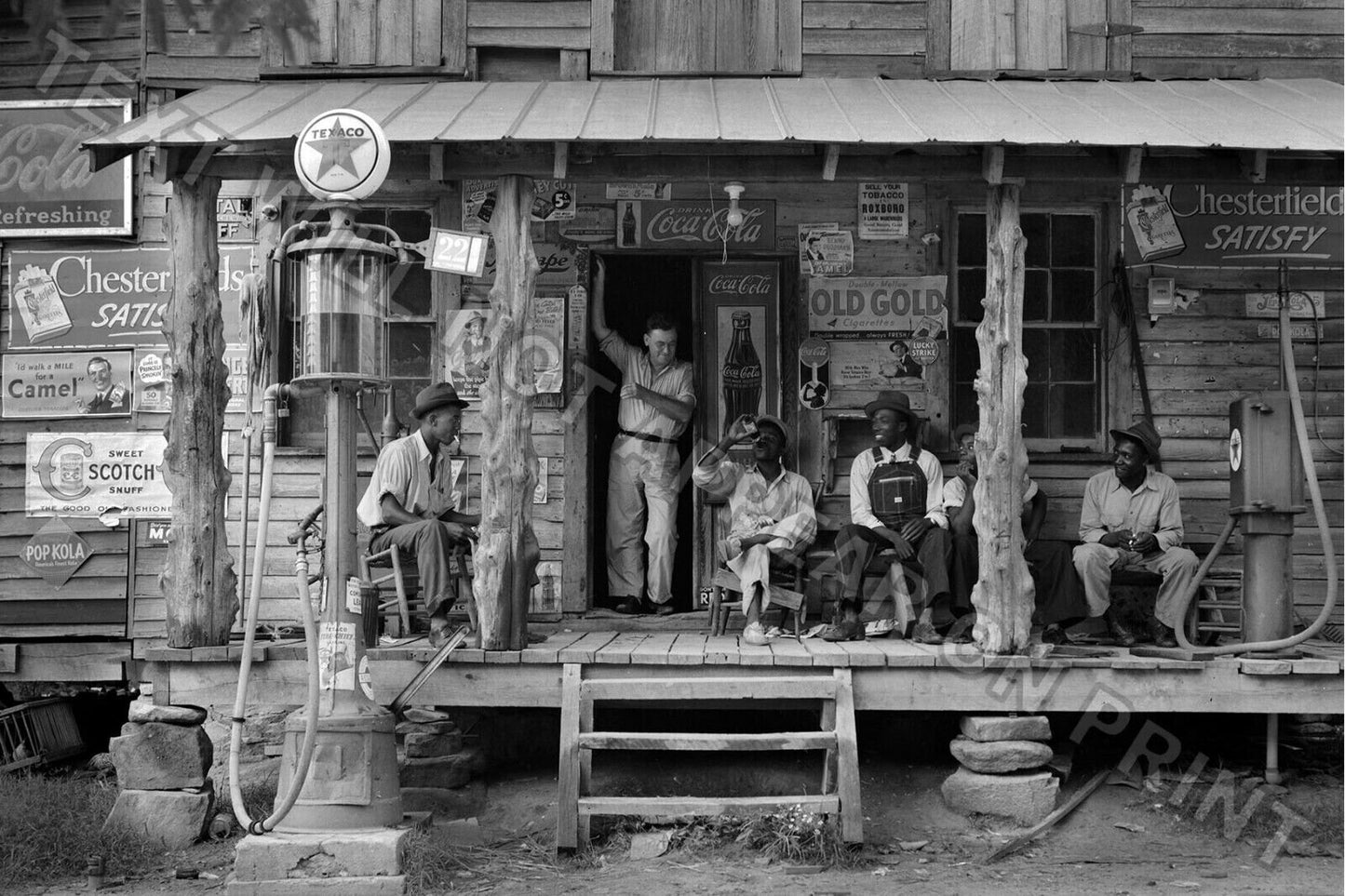 Country Store On Dirt Road Gordonton, NC 1939 Vintage Photograph Reprint