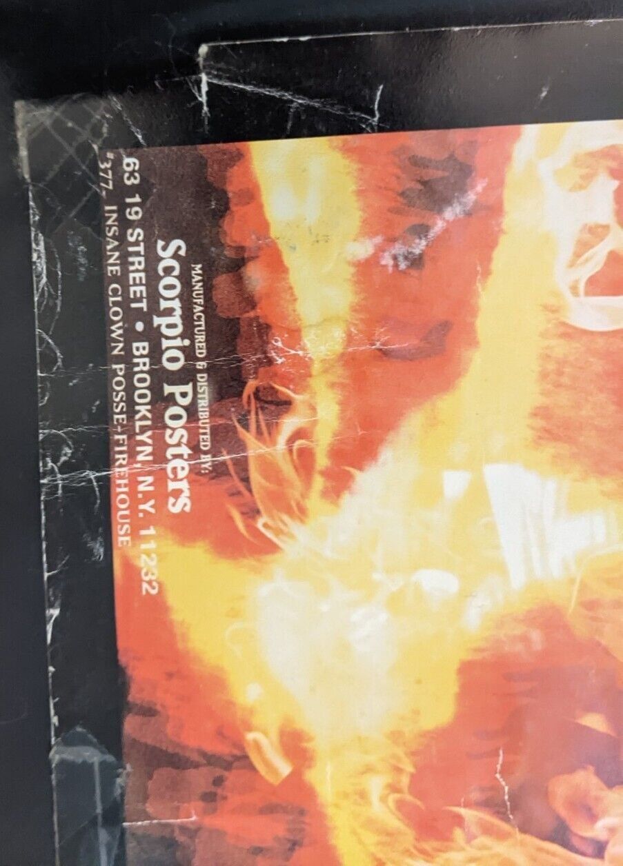 Insane Clown Posse ICP Vintage Firehouse Poster 1999 Jeckel Bros