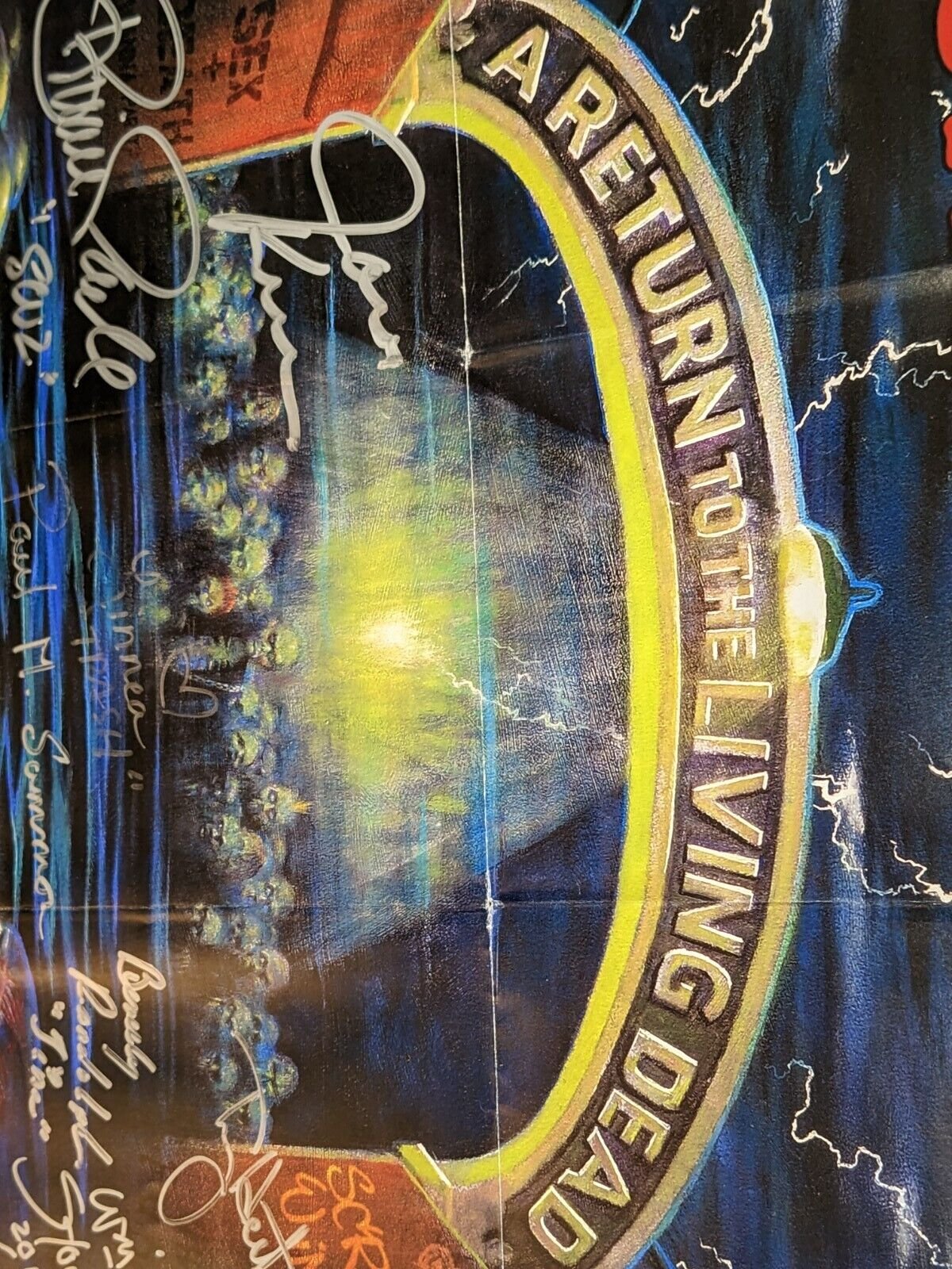 More Brains! Return of the Living Dead 12x18 Poster Signed 19x Cast & Crew