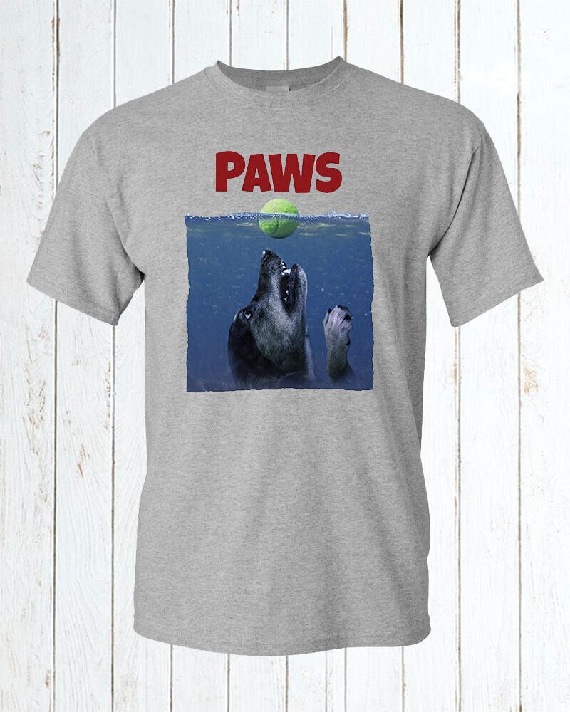 PAWS Funny Parody Dog T-Shirt / Animal Lovers Pet Man's Best Friend Puppy Love