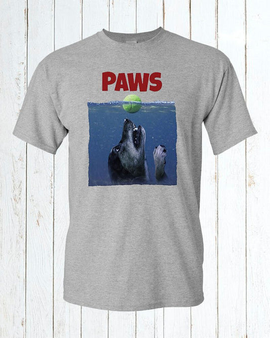 PAWS Funny Parody Dog T-Shirt / Animal Lovers Pet Man's Best Friend Puppy Love