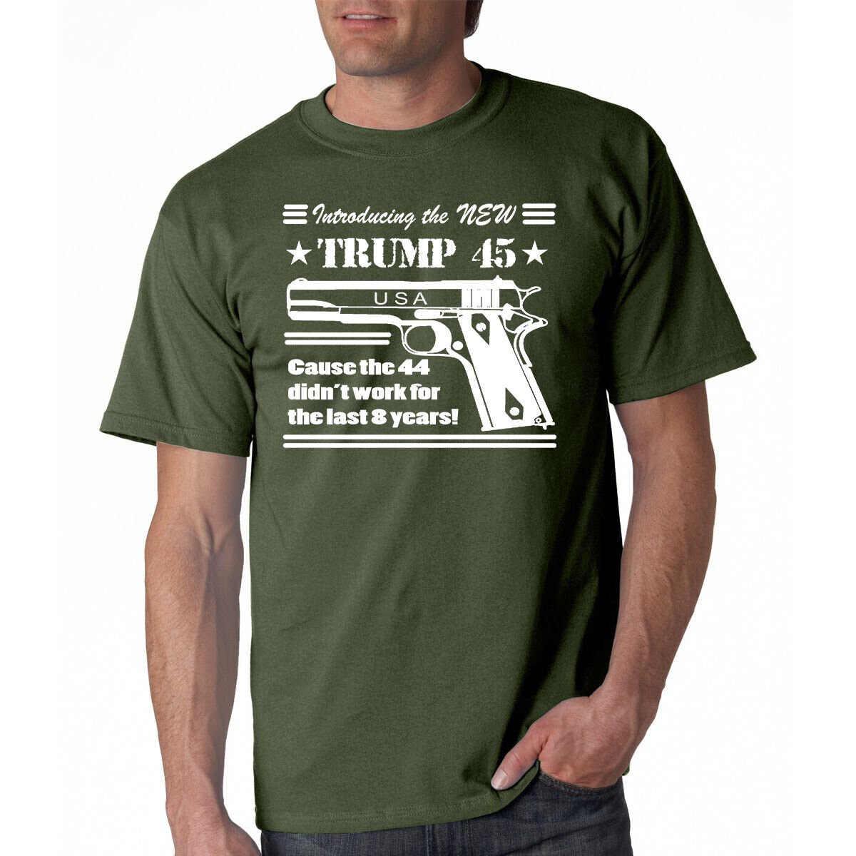 Trump 45 T-Shirt / 2024 President 1911 Pro Gun Firearms Rights 2nd Amendment USA