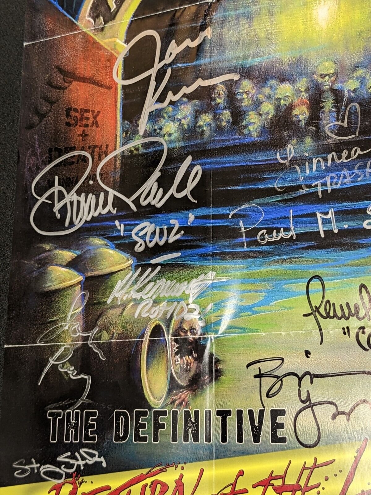 More Brains! Return of the Living Dead 12x18 Poster Signed 19x Cast & Crew