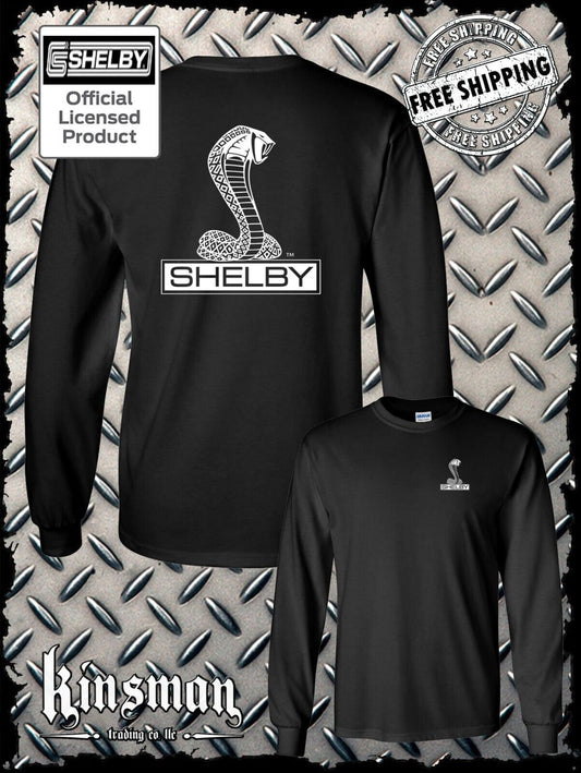 Shelby Cobra Logo 2 Sided Long Sleeve T-Shirt Official Licensed Product