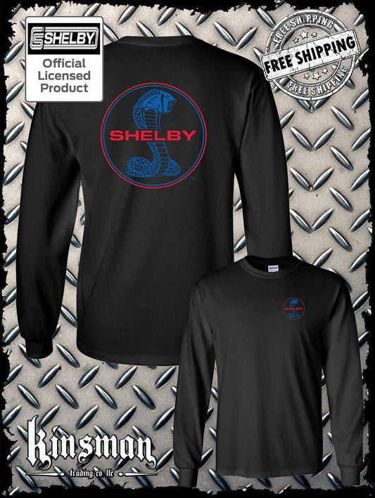 Shelby Cobra Round Logo 2 Sided Long Sleeve T-Shirt Official Licensed Product