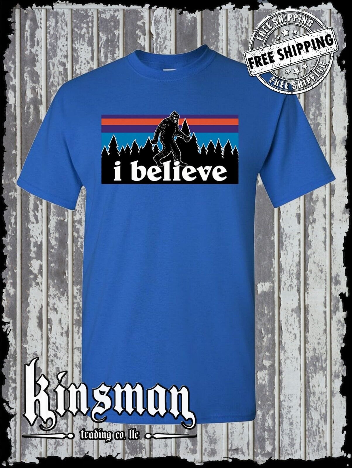 I Believe in Bigfoot T-Shirt - Sasquatch Yeti Big Foot Search