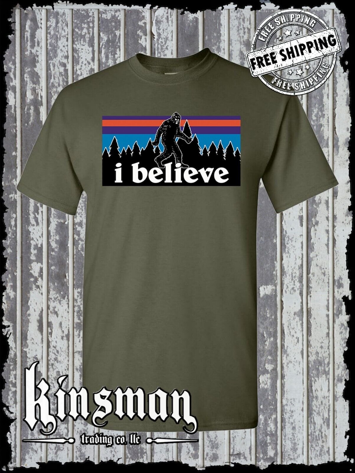 I Believe in Bigfoot T-Shirt - Sasquatch Yeti Big Foot Search