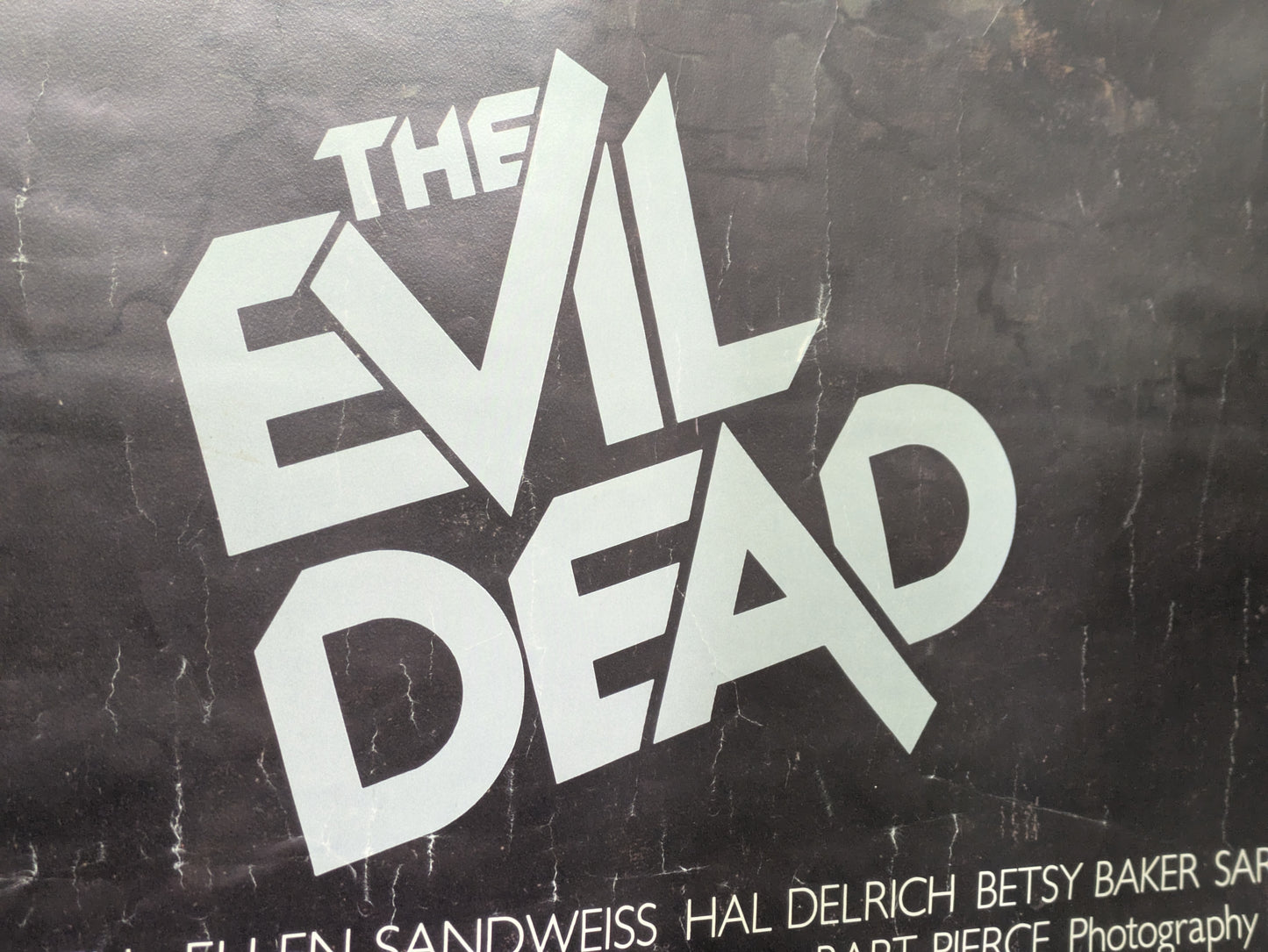 Evil Dead 27x41 Original One Sheet Rental Store Movie Poster 1983 - Rough Shape
