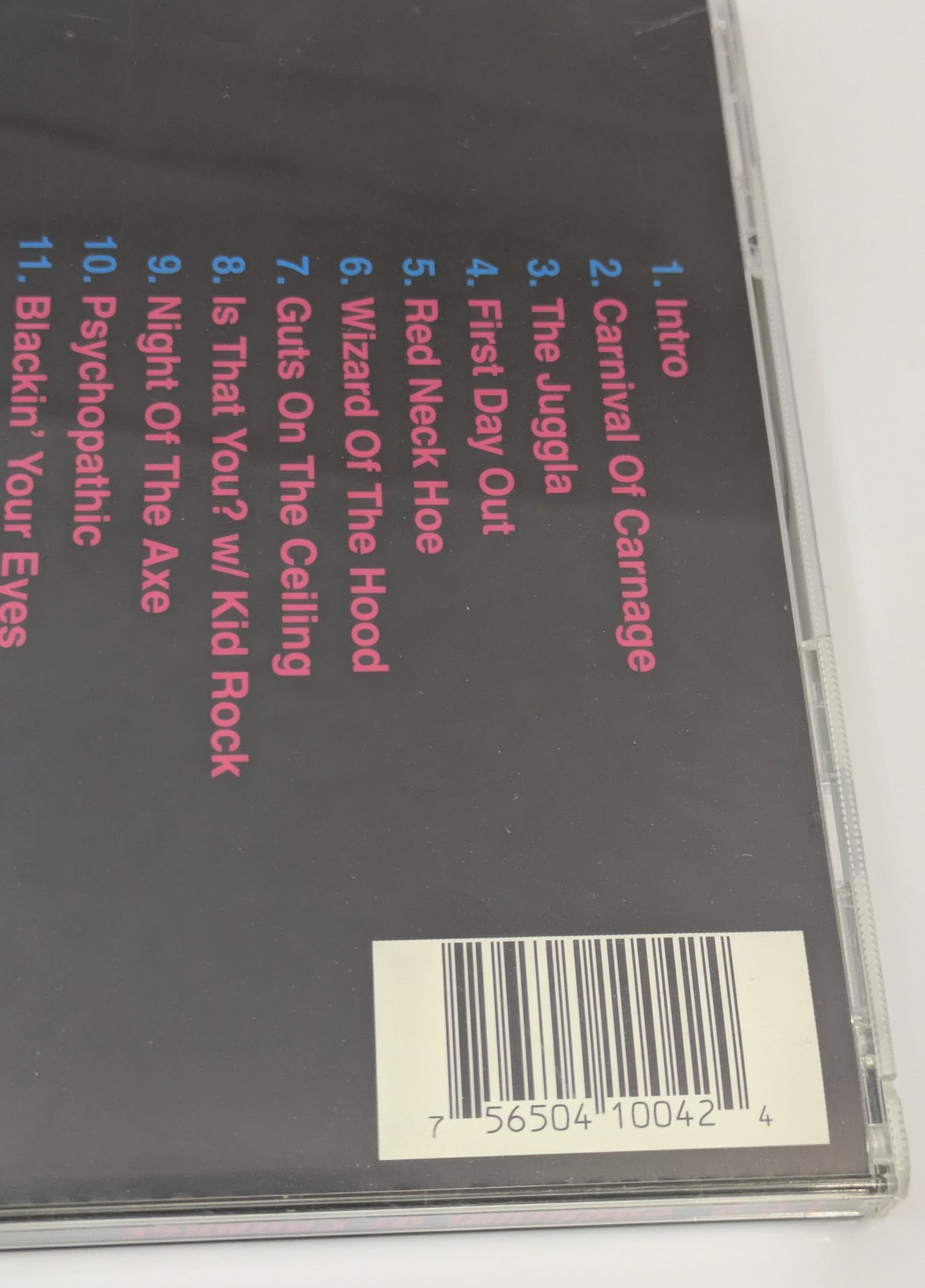 ICP Carnival Of Carnage CD 1st Pressing Cinram Insane Clown Posse Detroit Rap