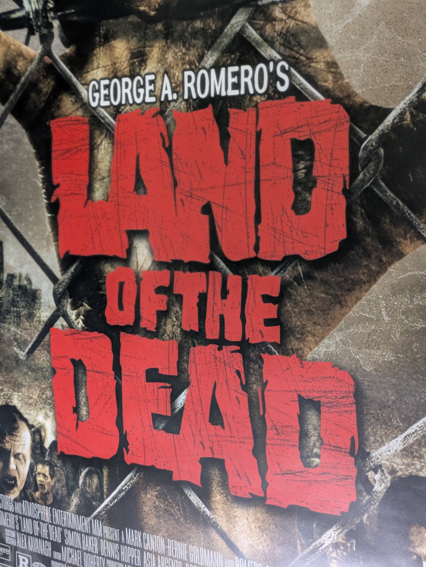 George A Romero Land Of The Dead Original 27x40 Poster One Sheet Video Store DVD