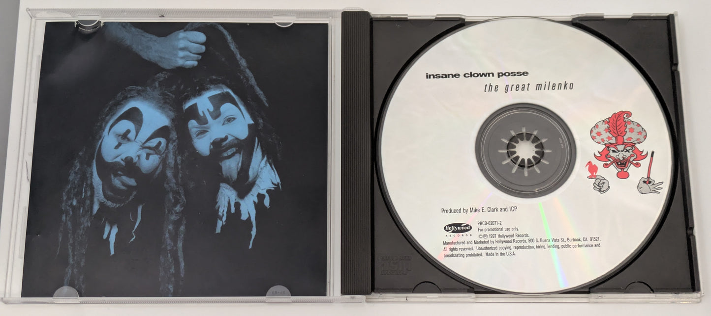 Insane Clown Posse ICP Great Milenko Hollywood Records White Advance / Promo CD