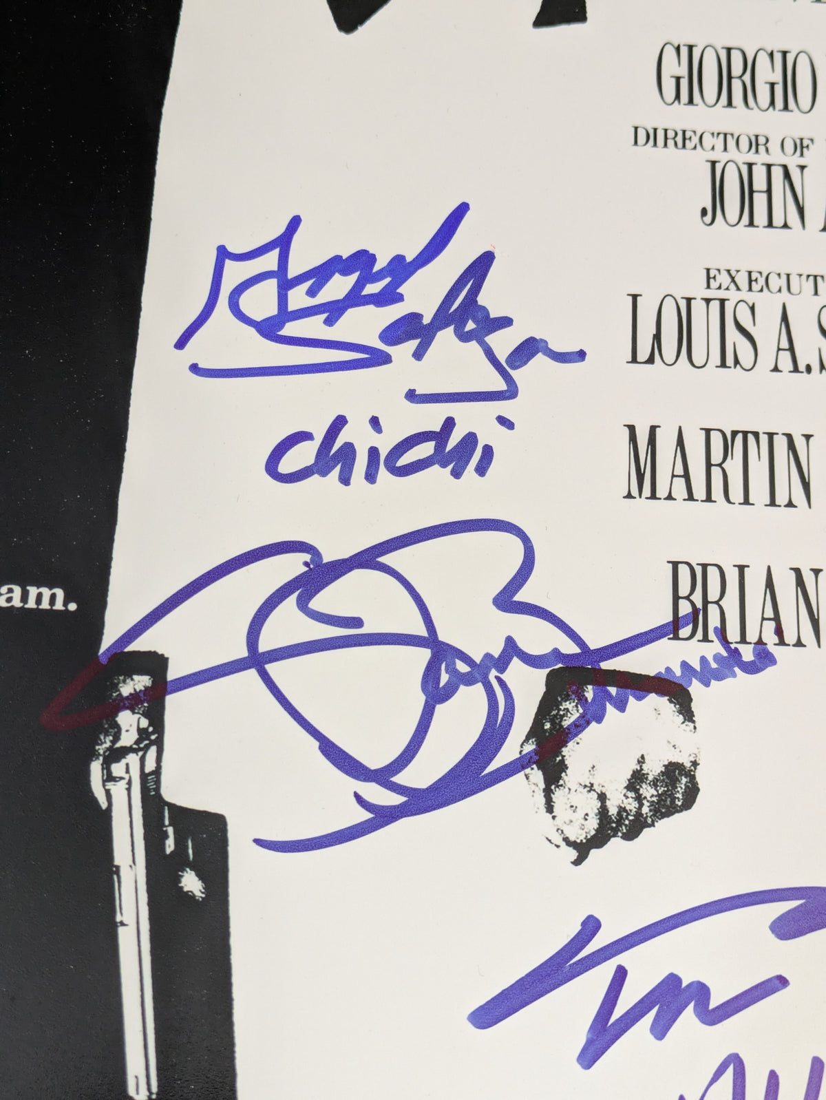 Scarface Cast Signed x4 11x17 Poster JSA COA Steven Bauer Mark Margolis