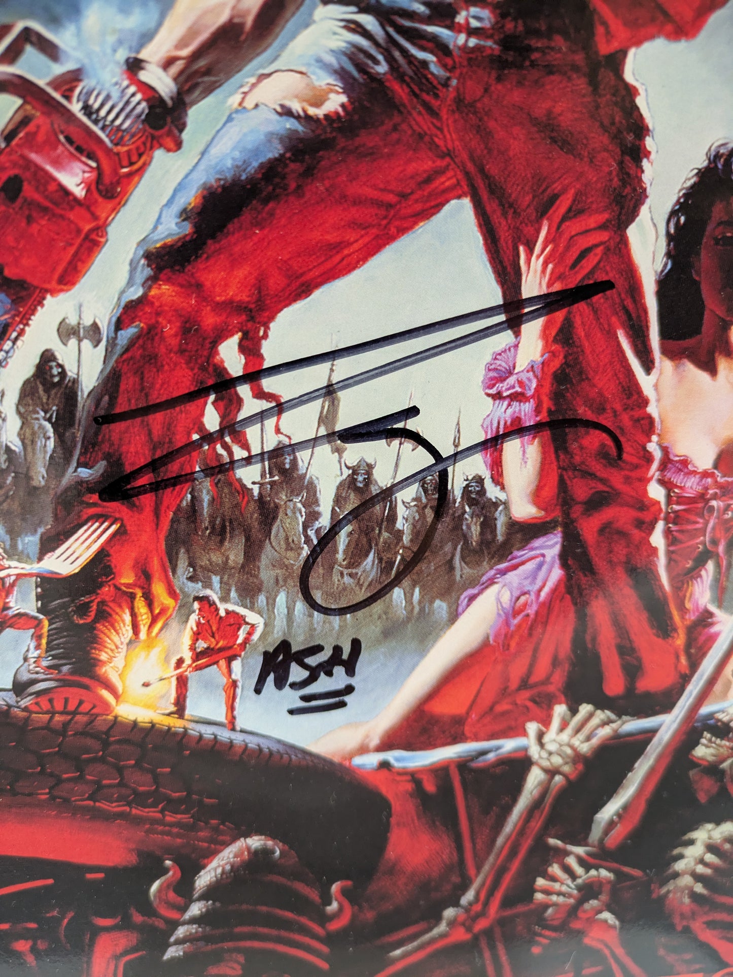 Bruce Campbell Signed Sideshow Evil Ash 12" Figure Army Of Darkness Evil Dead