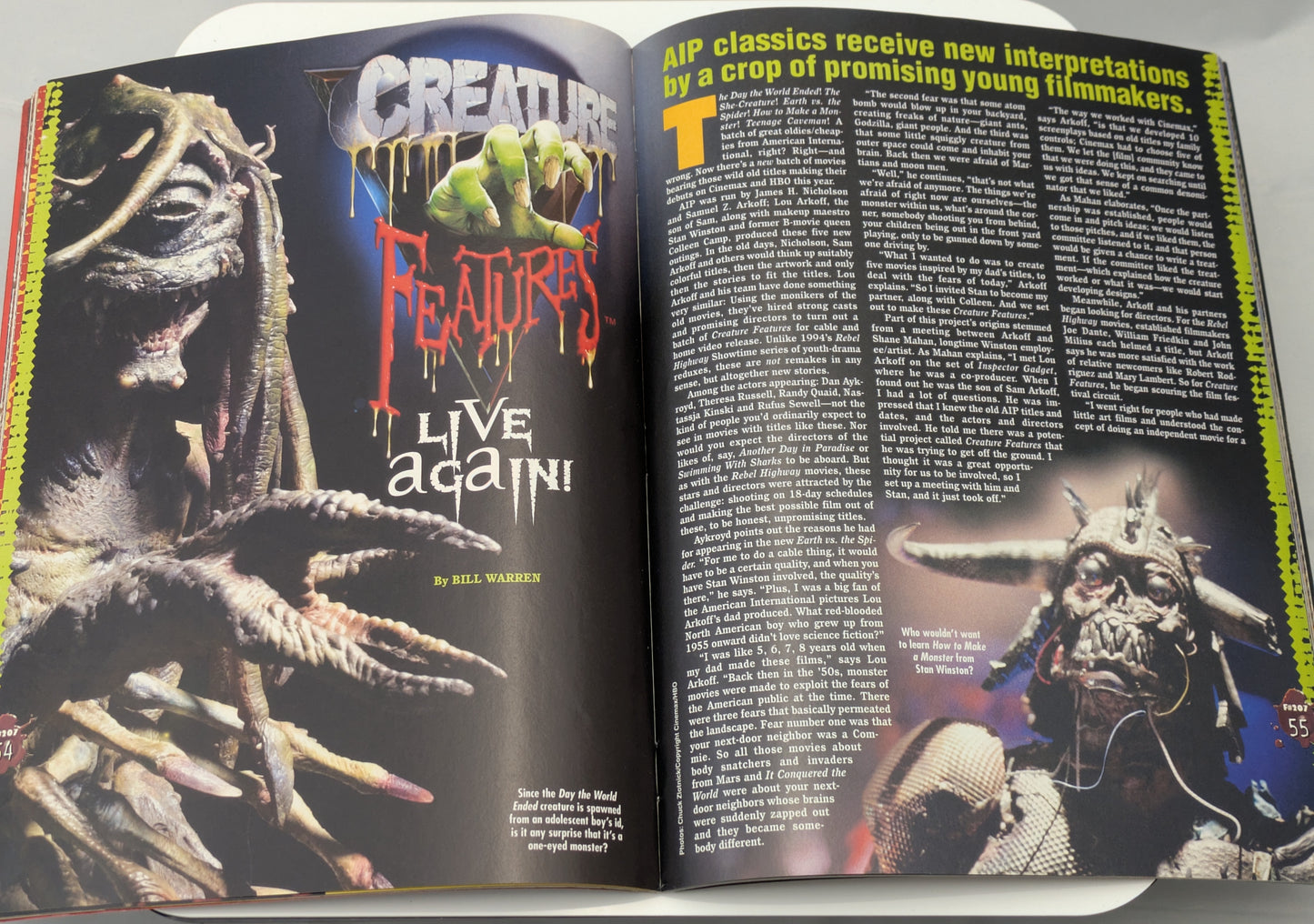 Fangoria Magazine #207 Signed By Stan Winston Halloween Creature Features Issue