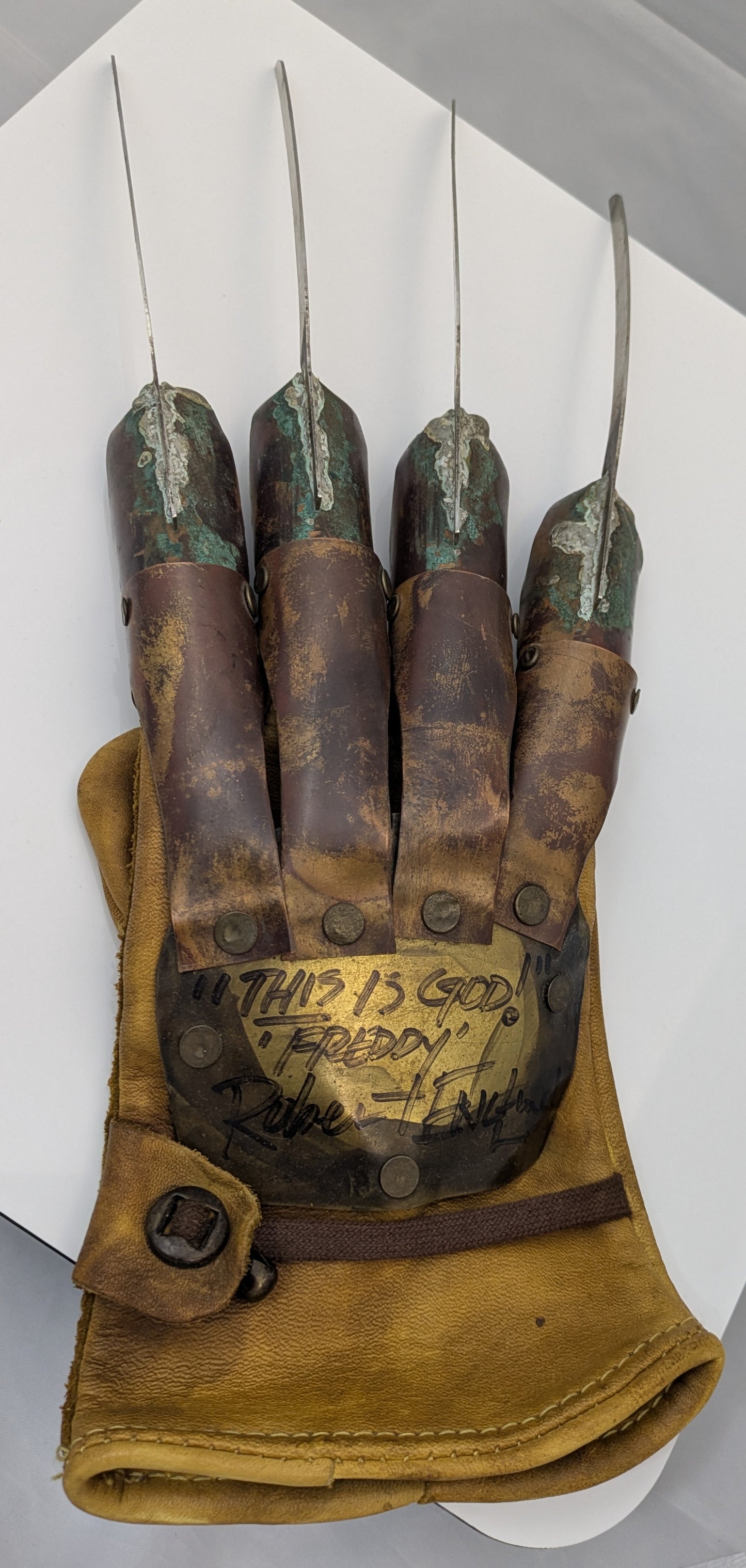 Freddy Krueger Glove Signed Robert Englund Handmade Metal - Nightmare Elm Street