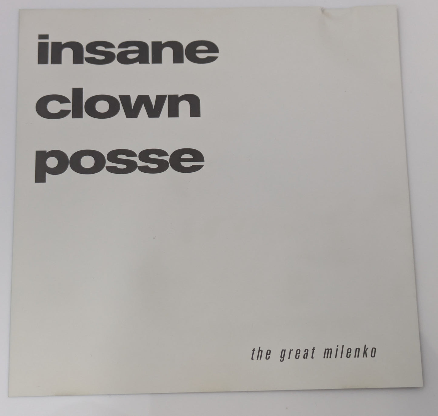 Insane Clown Posse ICP Great Milenko Hollywood Records White Advance / Promo CD