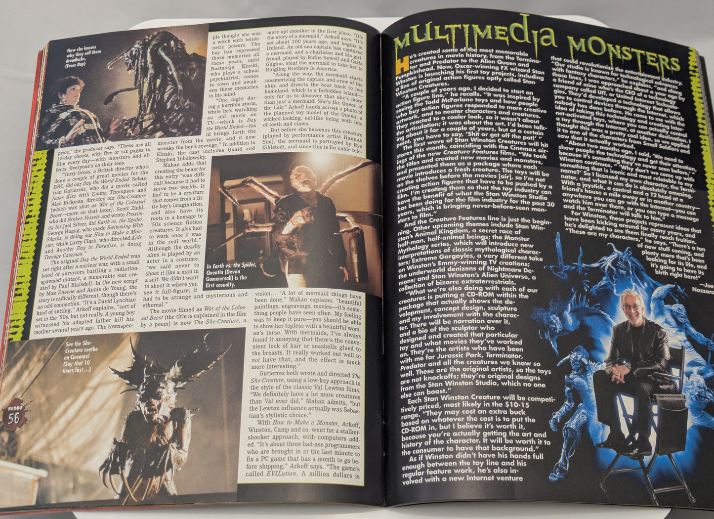 Fangoria Magazine #207 Signed By Stan Winston Halloween Creature Features Issue