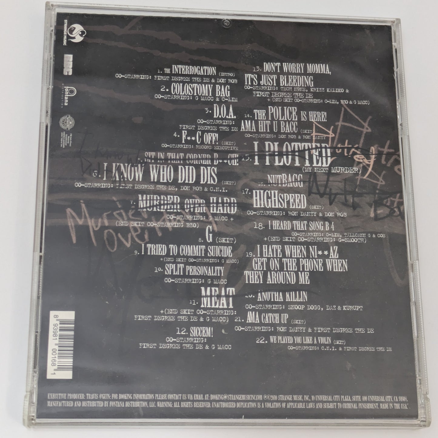 Brotha Lynch Hung Signed Dinner & A Movie CD