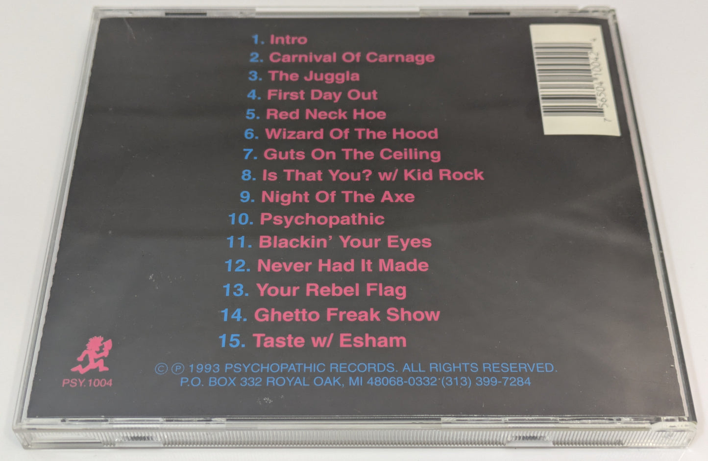 ICP Carnival Of Carnage CD 1st Pressing Cinram Insane Clown Posse Detroit Rap