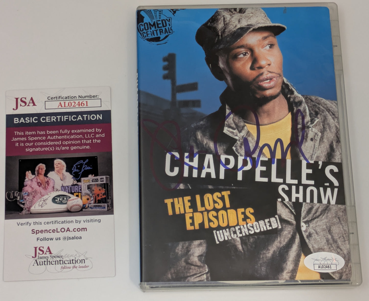 Dave Chappelle Signed / Autographed DVD Chappelle's Show Lost Episodes JSA COA