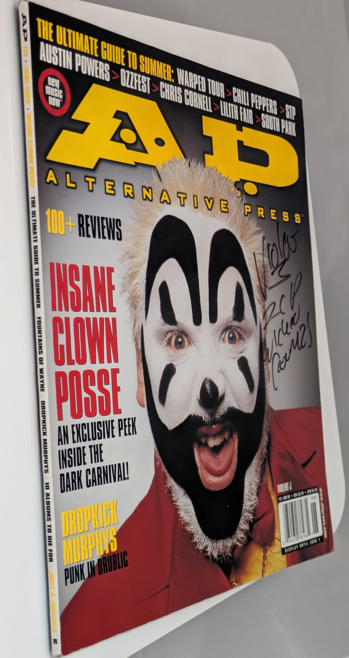 Insane Clown Posse Violent J Signed Alternative Press AP Magazine 131 1999
