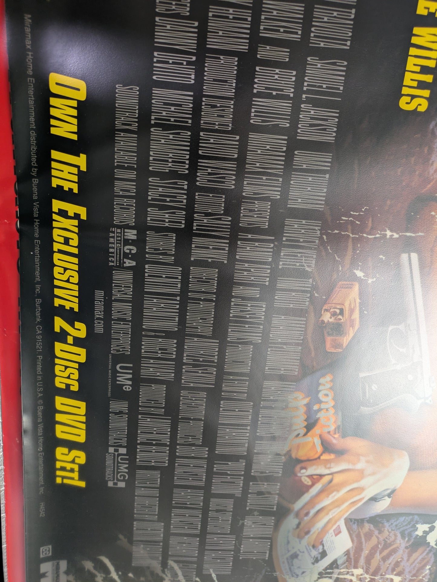 Pulp Fiction Original 27x40 Poster One Sheet Video Store DVD Release Promo