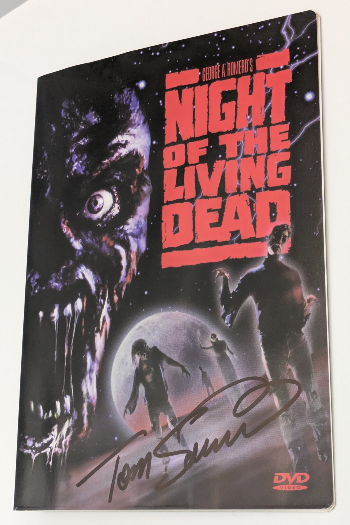 Tom Savini Signed Night Of The Living Dead 1990 DVD
