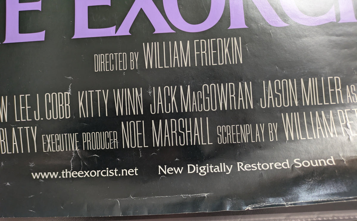 The Exorcist 27x40 D/S Poster Signed By Linda Blair 2000 Re-release One Sheet