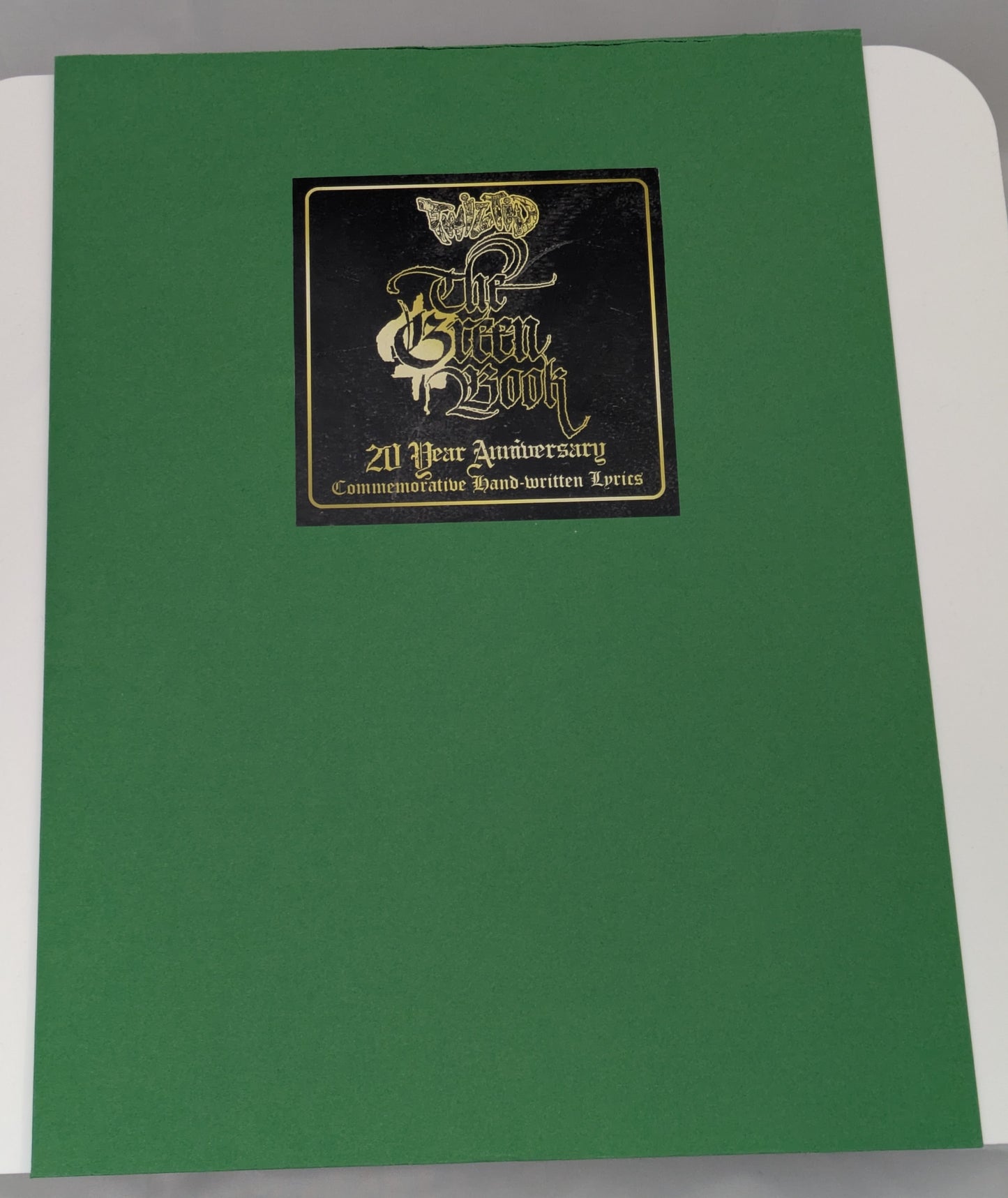 Twiztid Hand Written Signed Lyric Sheet Monoxide Frank En Stein Green Book ICP