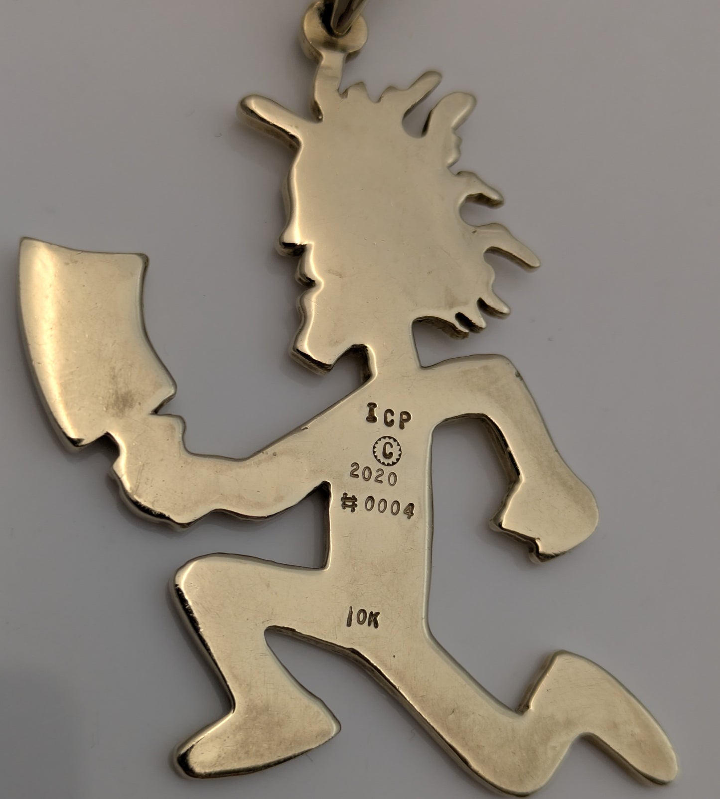 Insane Clown Posse ICP 10k Gold 2020 Hatchetman Charm / Pendant Detroit Hip Hop