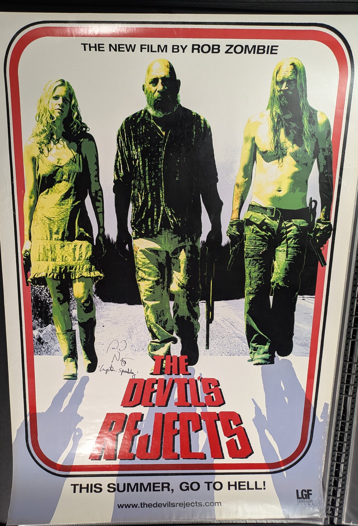 The Devil's Rejects 27x40 Original One Sheet Movie Poster Signed By Sid Haig