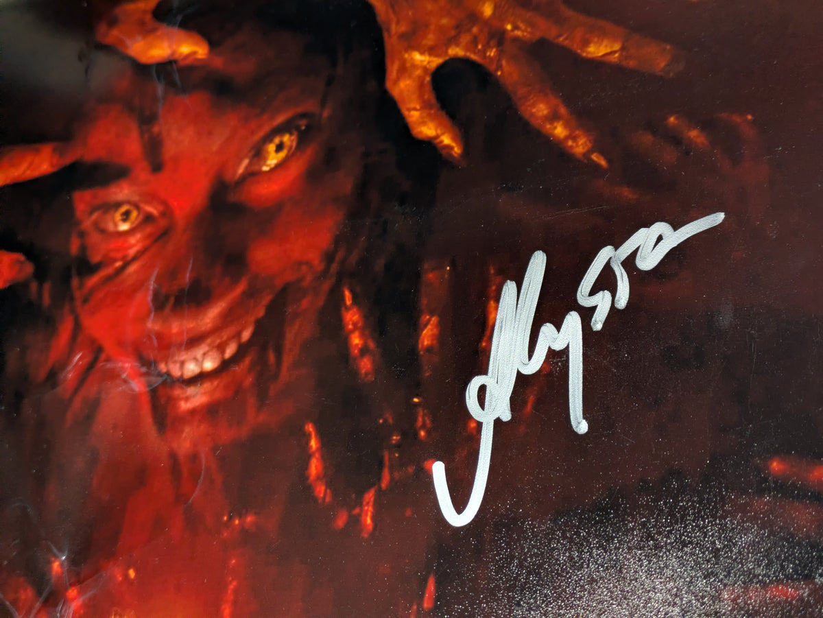 Evil Dead Rise 12x18 Poster Cast Signed x5 Bruce Campbell Sam Raimi JSA -Damaged