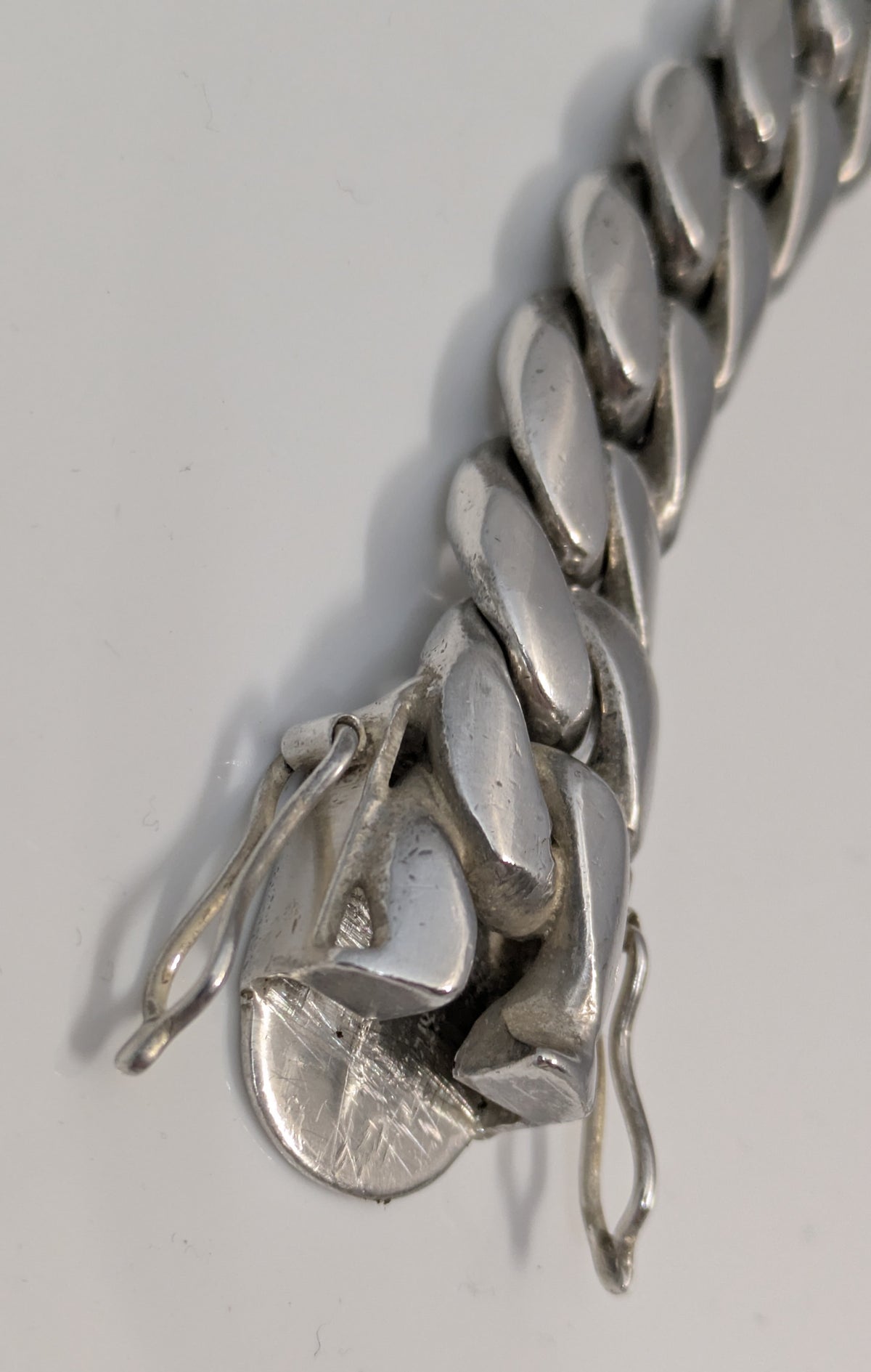 Miami Cuban Link Chain Bracelet 999 Silver 8" 14mm 111 Grams Handmade