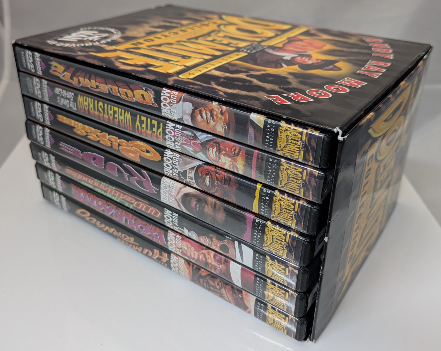 Rudy Ray Moore Signed / Autographed Dolemite DVD Collection Box Set