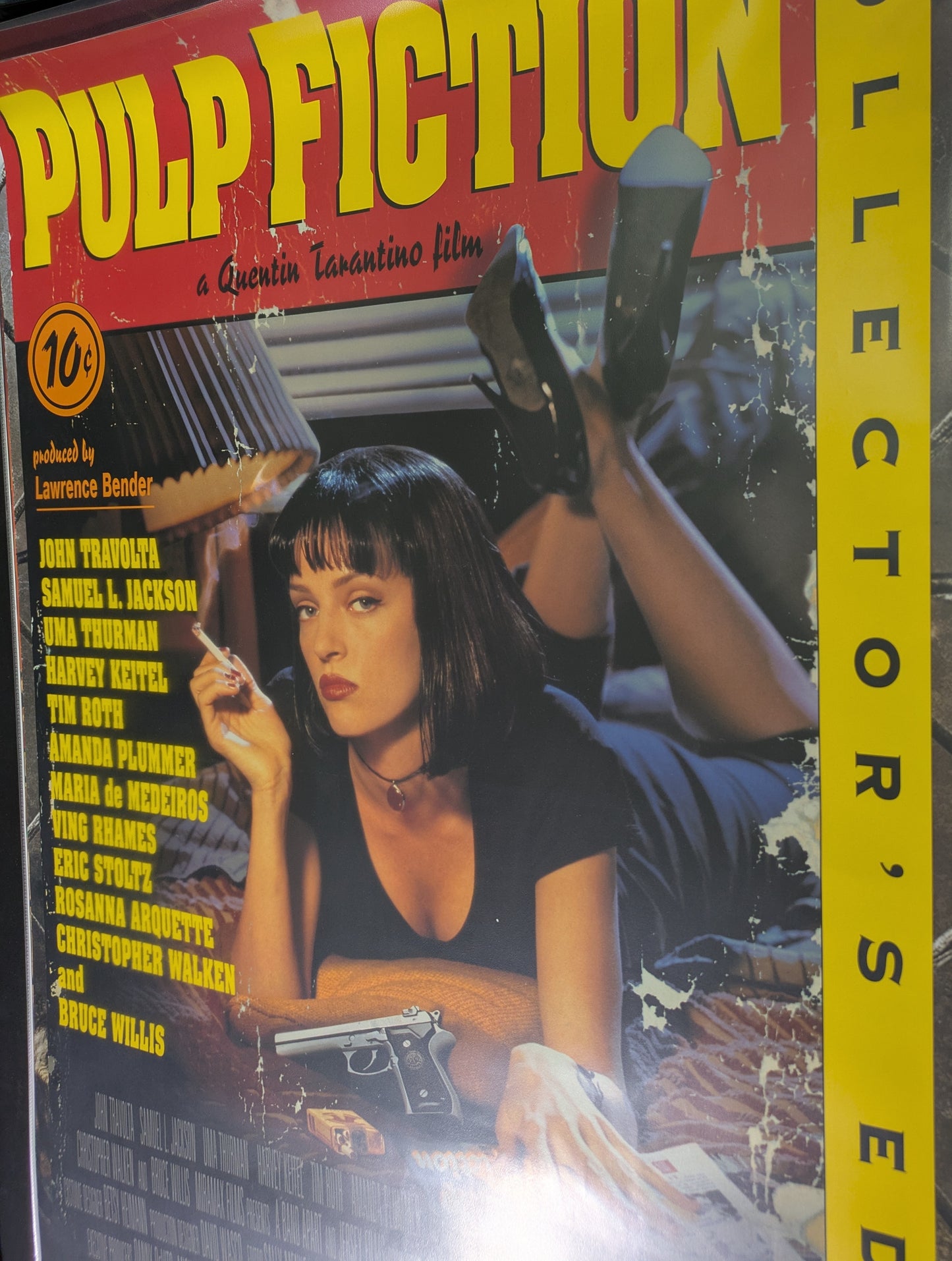 Pulp Fiction Original 27x40 Poster One Sheet Video Store DVD Release Promo
