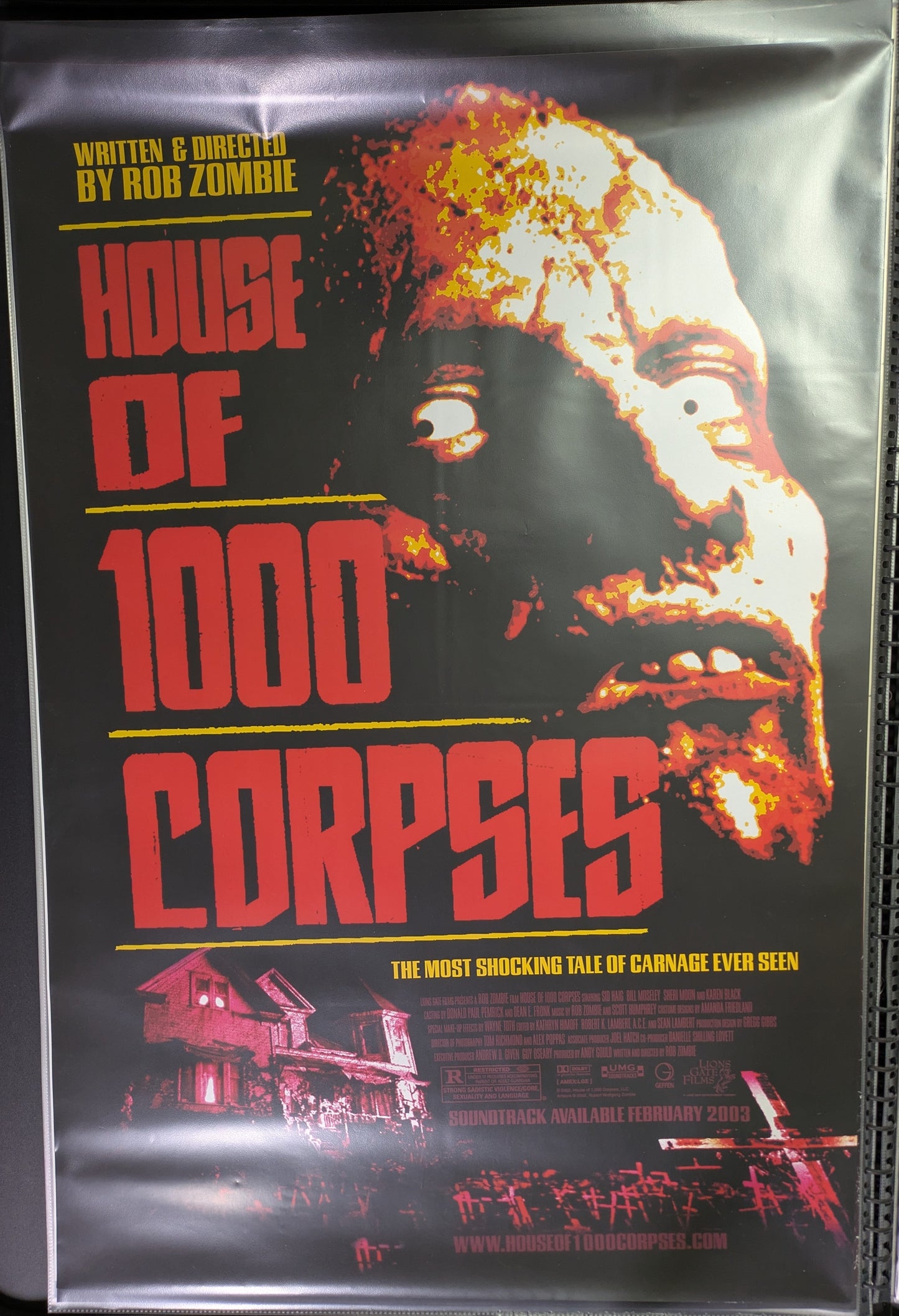 House Of 1000 Corpses 2003 Original 27x40 One Sheet Halloween Movie Poster