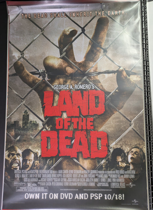 George A Romero Land Of The Dead Original 27x40 Poster One Sheet Video Store DVD