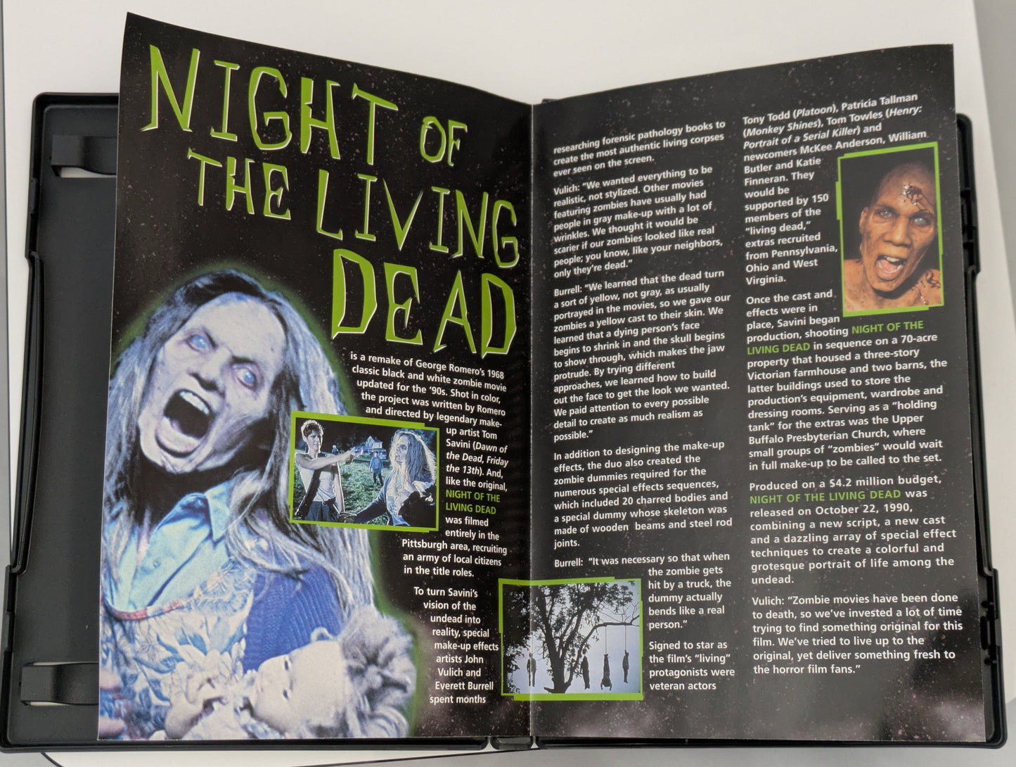 Tom Savini Signed Night Of The Living Dead 1990 DVD