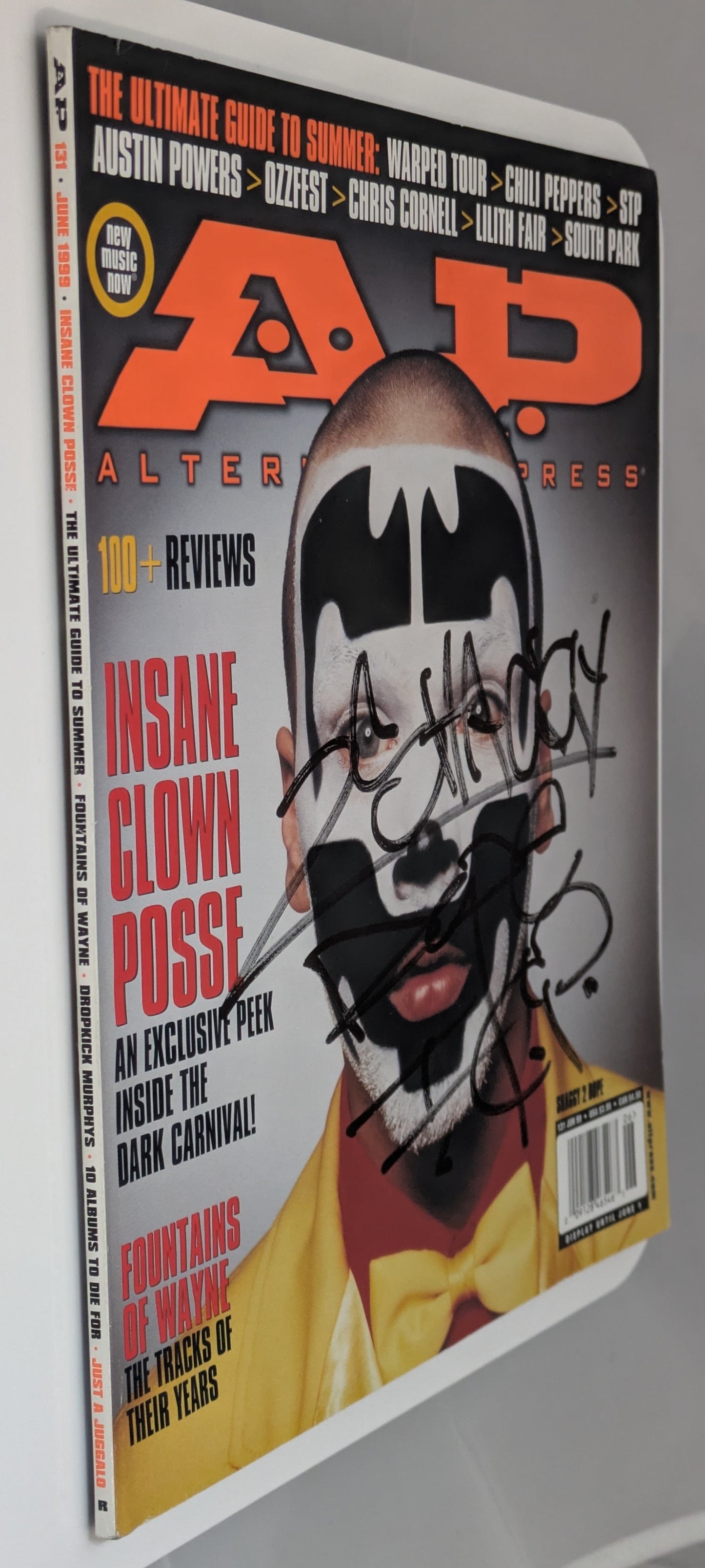 Insane Clown Posse Shaggy 2 Dope Signed Alternative Press AP Magazine 131 1999
