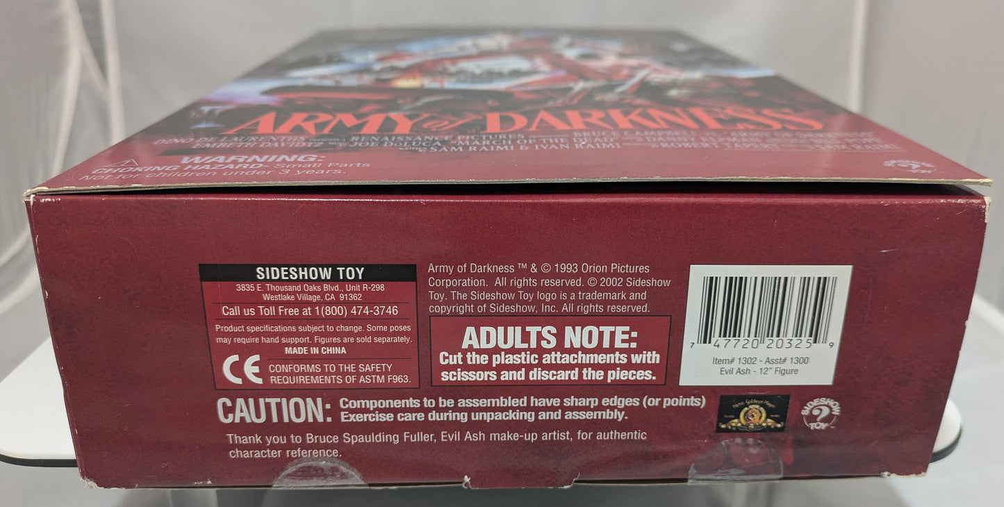 Bruce Campbell Signed Sideshow Evil Ash 12" Figure Army Of Darkness Evil Dead