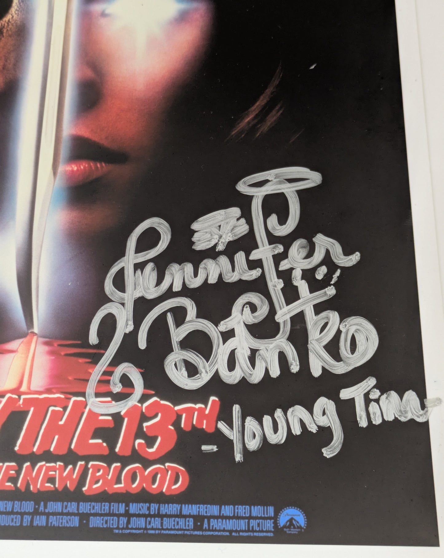 Kane Hodder Jennifer Banko Signed 8.5 x 11 Photo Friday The 13th Part VII